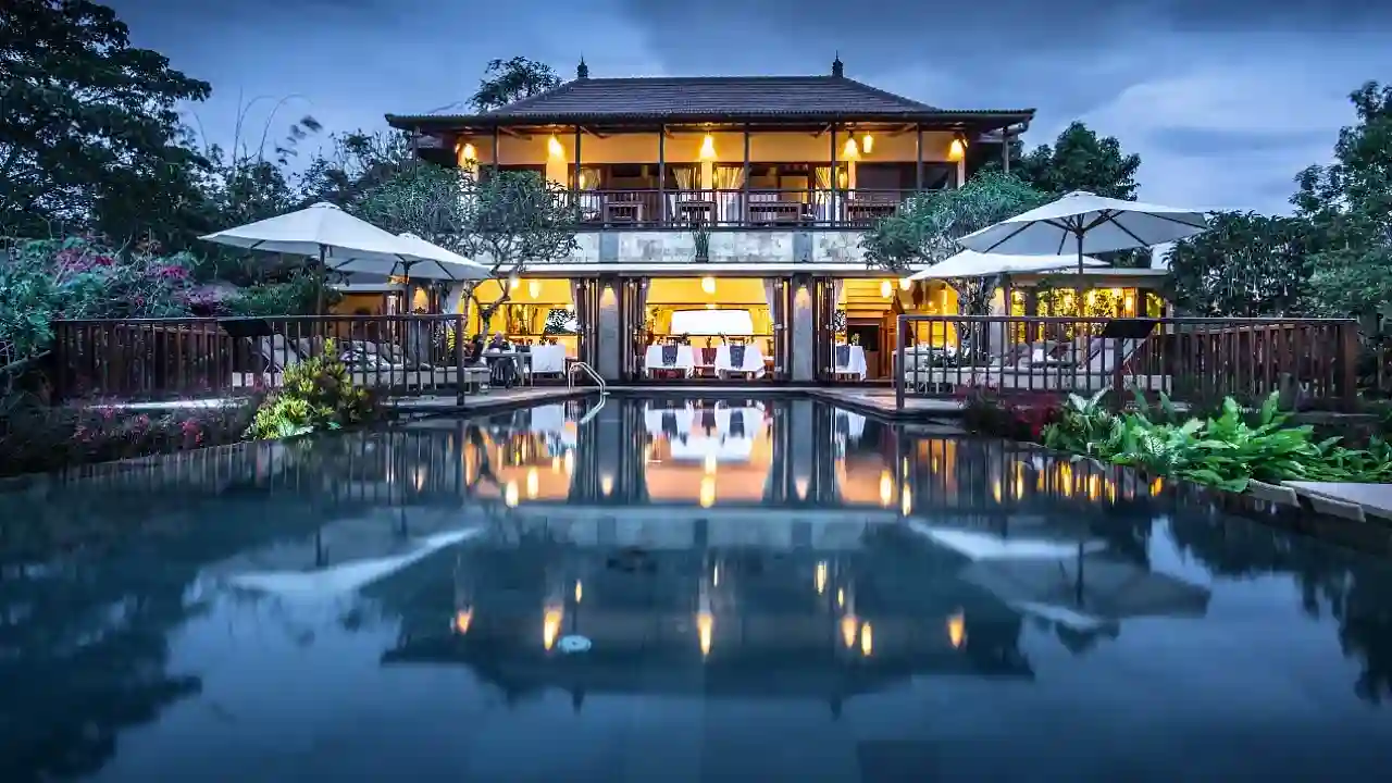 Restaurant op het resort.