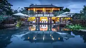 Restaurant op het resort.