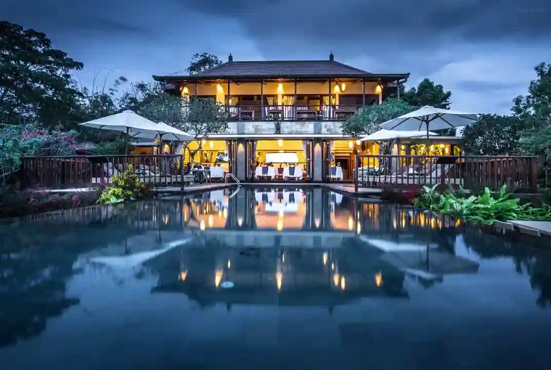 Restaurant op het resort.